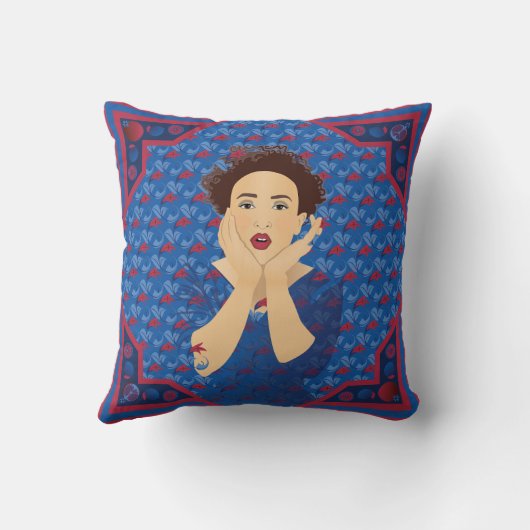 美しい女性 クッション (裏面)