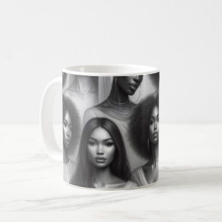 美しい女性 コーヒーマグカップ