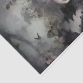 美しい女性 ゴシックの女王 フラワーデコパージュ 薄葉紙 (詳細)