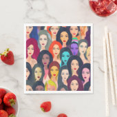 美しい女性 スタンダードランチョンナプキン (インサイチュ)