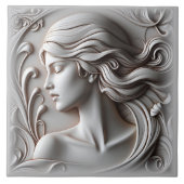 美しい女性 タイル (正面)