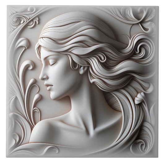 美しい女性 タイル (正面)