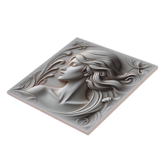 美しい女性 タイル (側面)