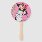 美しい女性 ハンドファン (裏面)
