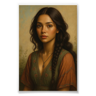 美しい女性 フォトプリント           