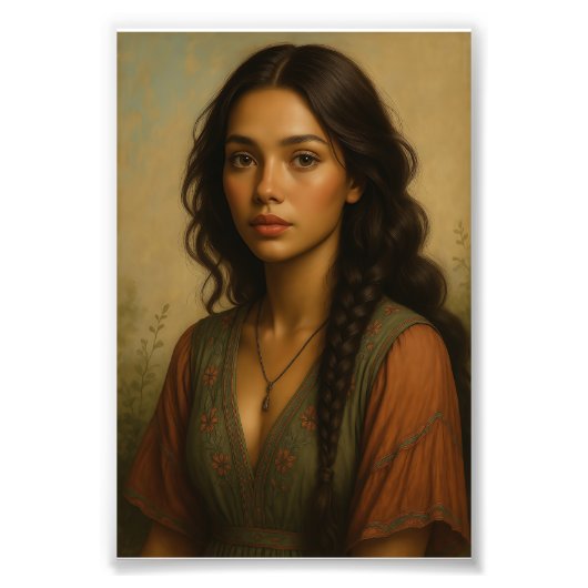 美しい女性 フォトプリント            (正面)