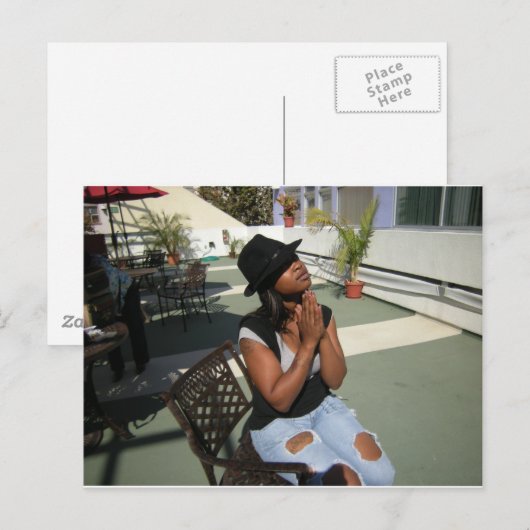 美しい女性 ポストカード (正面/裏面)