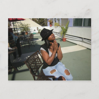美しい女性 ポストカード