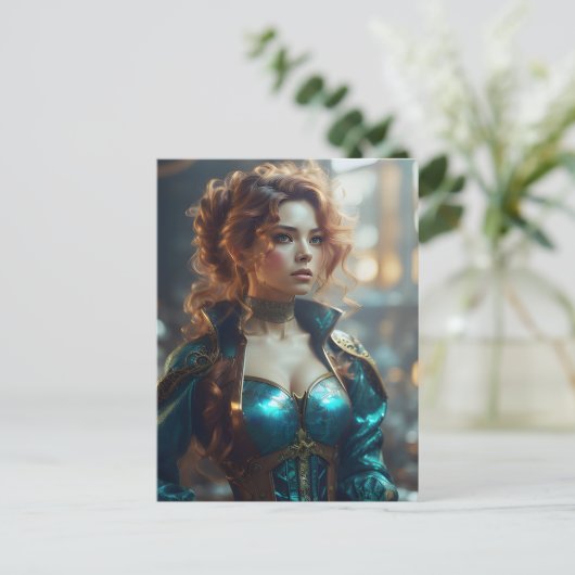 美しい女性 ポストカード (スタンド正面)