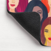 美しい女性 マウスパッド (コーナー)