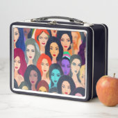 美しい女性 メタルランチボックス (インサイチュ)