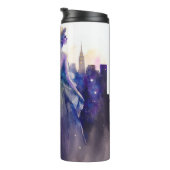 美しい女性 |抽象芸術おとぎ話シティプリンセス タンブラー (回転右)