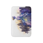 美しい女性 |抽象芸術おとぎ話シティプリンセス バスマット (正面縦)