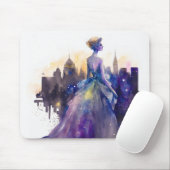 美しい女性 |抽象芸術おとぎ話シティプリンセス マウスパッド (マウス)