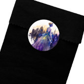 美しい女性 |抽象芸術おとぎ話シティプリンセス ラウンドシール