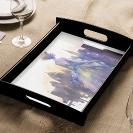 美しい女性 |抽象芸術おとぎ話シティプリンセス 薄葉紙