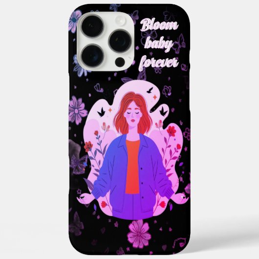 美しい女性 永遠に咲く iPhoneケース 美容 Case-Mate iPhoneケース (裏面)