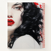 美しい女性#02 ノートブック (裏面)