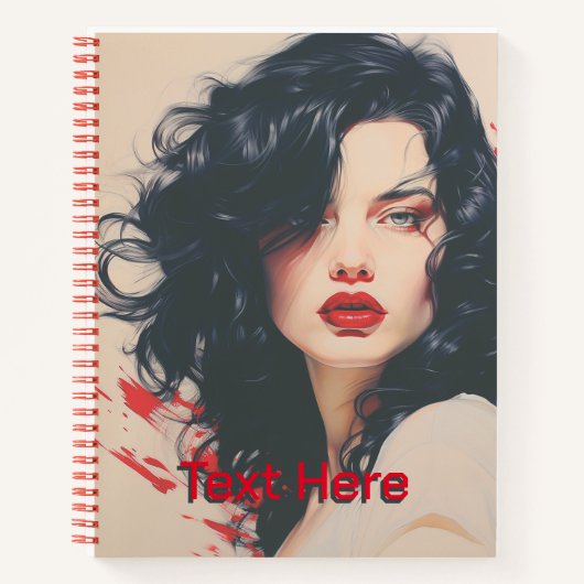 美しい女性#02 ノートブック (正面)
