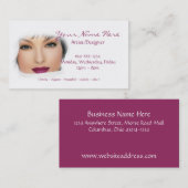 美しい女性Makeupかネイルまたは美しい2の名刺 名刺 (正面/裏面)