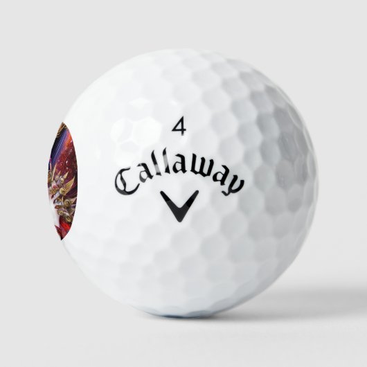 美しい女日本のの子ゴシックファンタジートリプチチ ゴルフボール (ロゴ)