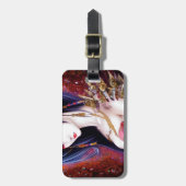 美しい女日本のの子ゴシックファンタジートリプチチ ラゲッジタグ (正面縦)