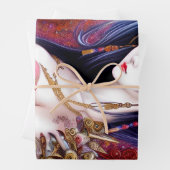 美しい女日本のの子ゴシックファンタジートリプチチ ラッピングペーパーシート (インサイチュ)