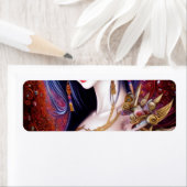 美しい女日本のの子ゴシックファンタジートリプチチ ラベル (インサイチュ)