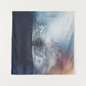 美しい女王と王冠 タペストリー (正面(横))