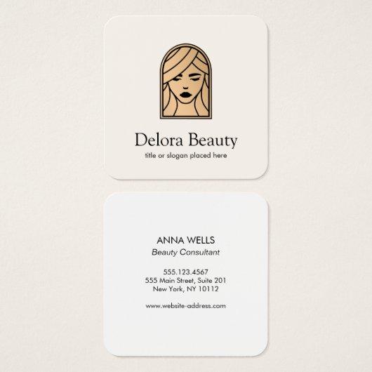 美しい女神ウーマン顔 (正面&裏面)