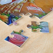 美しい女神Saraswati ジグソーパズル (側面)