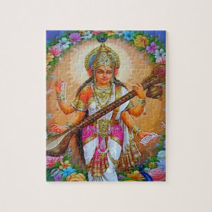 美しい女神Saraswati ジグソーパズル