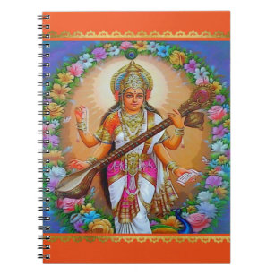 美しい女神Saraswati ノートブック
