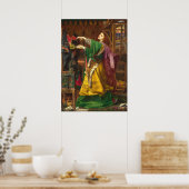 美しい女絵を描性 ポスター (キッチン)