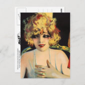 美しい女遊の真珠 ポストカード (正面/裏面)