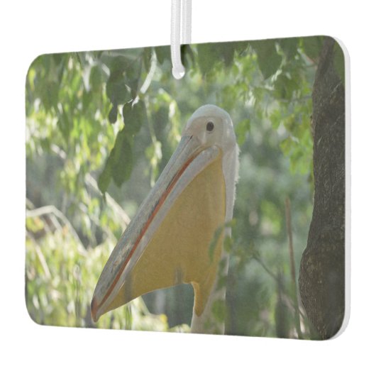 美しい好奇心のペリカンと車の空気フレッシュ カーエアーフレッシュナー (左)