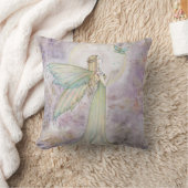美しい妖精と蝶のクッション クッション (ブランケット)