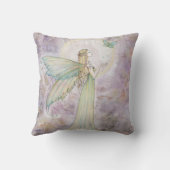 美しい妖精と蝶のクッション クッション (裏面)