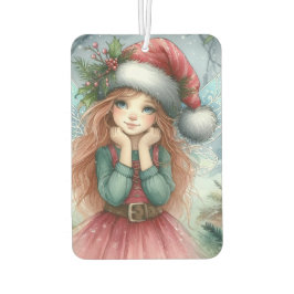 美しい妖精のメリークリスマス カーエアーフレッシュナー