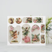 美しい妖精のラベルなど紙の作成 (スタンド正面)