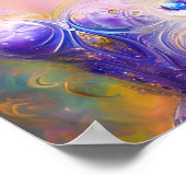 美しい妖精の女の子aiアート ポスター (角)