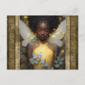 美しい妖精の女性ファンタジーアート ポストカード (正面)