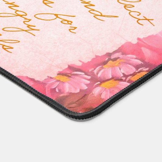 美しい妖精の花と蝶 デスクマット (コーナー)