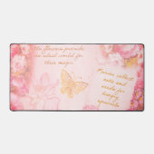 美しい妖精の花と蝶 デスクマット (正面)