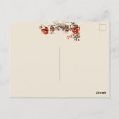 美しい妖精の茶色のドレス白熱［赤熱］光を放つの蝋燭 ポストカード (裏面)