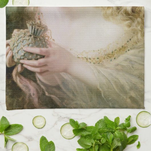 美しい妖精の蝶ソフィー・アンダーソン キッチンタオル (折り畳み)