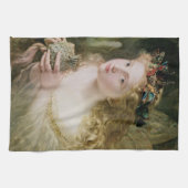 美しい妖精の蝶ソフィー・アンダーソン キッチンタオル (横)