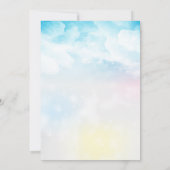 美しい妖精の誕生パーティー 招待状 (裏面)