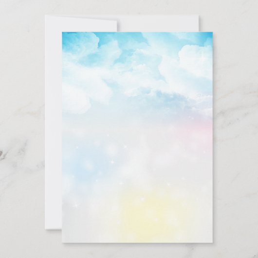 美しい妖精の誕生パーティー 招待状