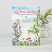 美しい妖精の誕生日パーティー 招待状 (スタンド正面)